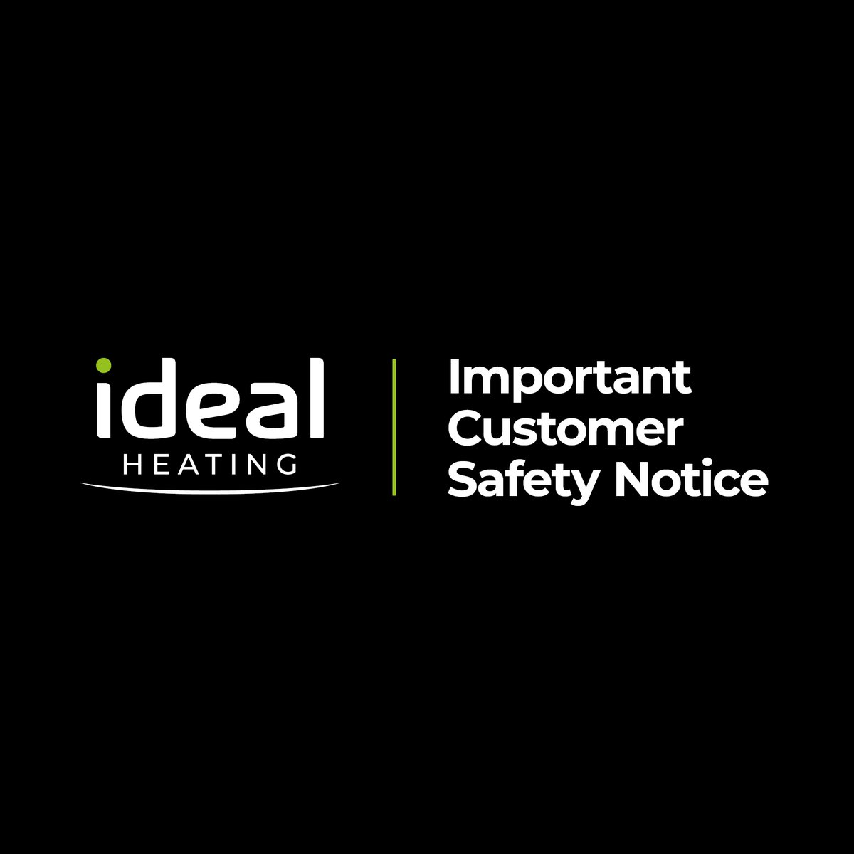 idealheating's tweet photo. Important Customer Safety Notice. 
We have identified a potential issue with a number of our boilers. 
Please read our customer notice here: 
https://t.co/vesvjqWr0W https://t.co/ymVOj2WGYn