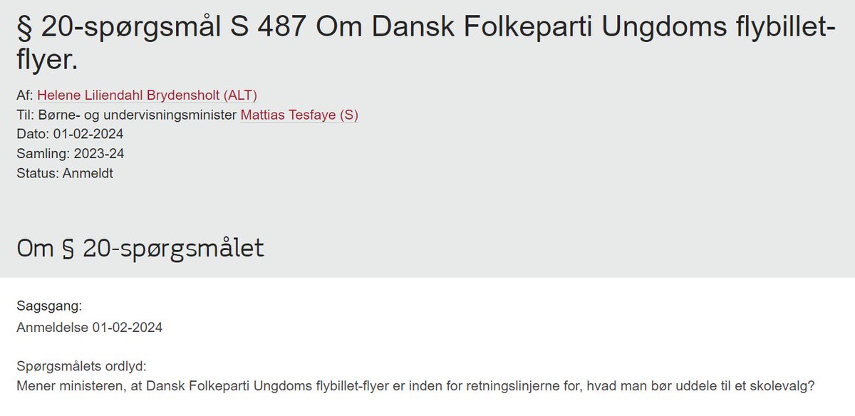 MariusEnzo's tweet photo. Jeg har i dag i samarbejde med @HLiliendahl sendt to ministerspørgsmål vedrørende DFU’s diskriminerende kampagne. Det er vigtigt, at vi siger fra over for racisme og diskrimination. Jeg glæder mig til ministerens svar. #dkpol https://t.co/XjenXAlui2