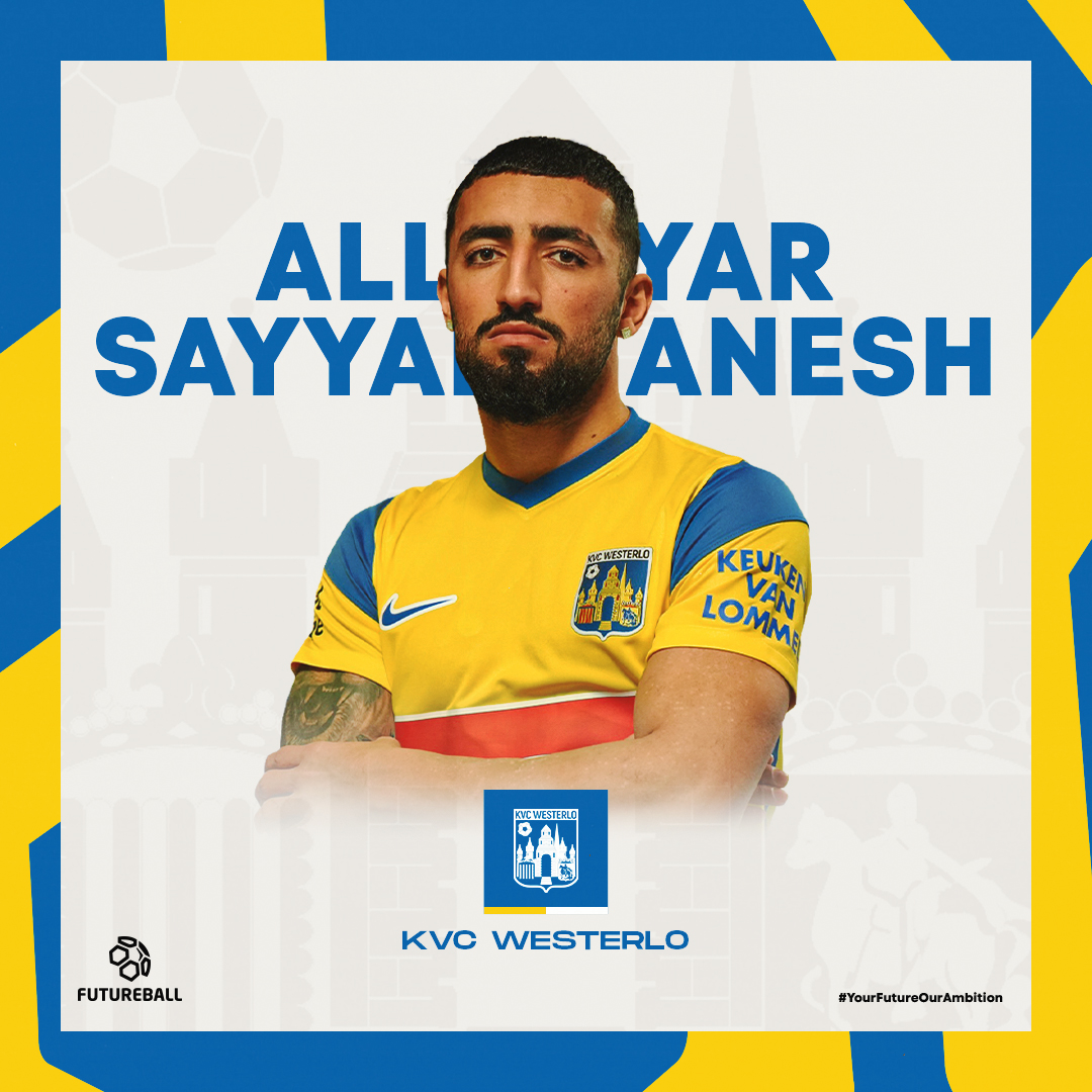 Our athlete, right winger Allahyar Sayyadmanesh has joined to the @KVCWesterlo on loan! 👊 Congrats Allahyar and good luck with your new adventure! ⚡ #YourFutureOurAmbition