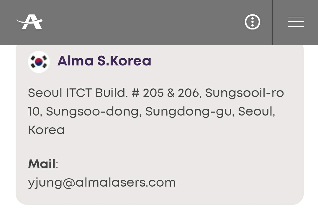 SEORINAZIP's tweet photo. ‼️ | Alma Korea is a branch from Alma Laser, an isntreal based company. It was acquired by Fosun Pharma, a chinese company through Sisram Medical.

Reference: 
➡️ https://t.co/ZSHUBLMZum
➡️ https://t.co/XdDPAPwCEJ https://t.co/tnlPkgsT2y
