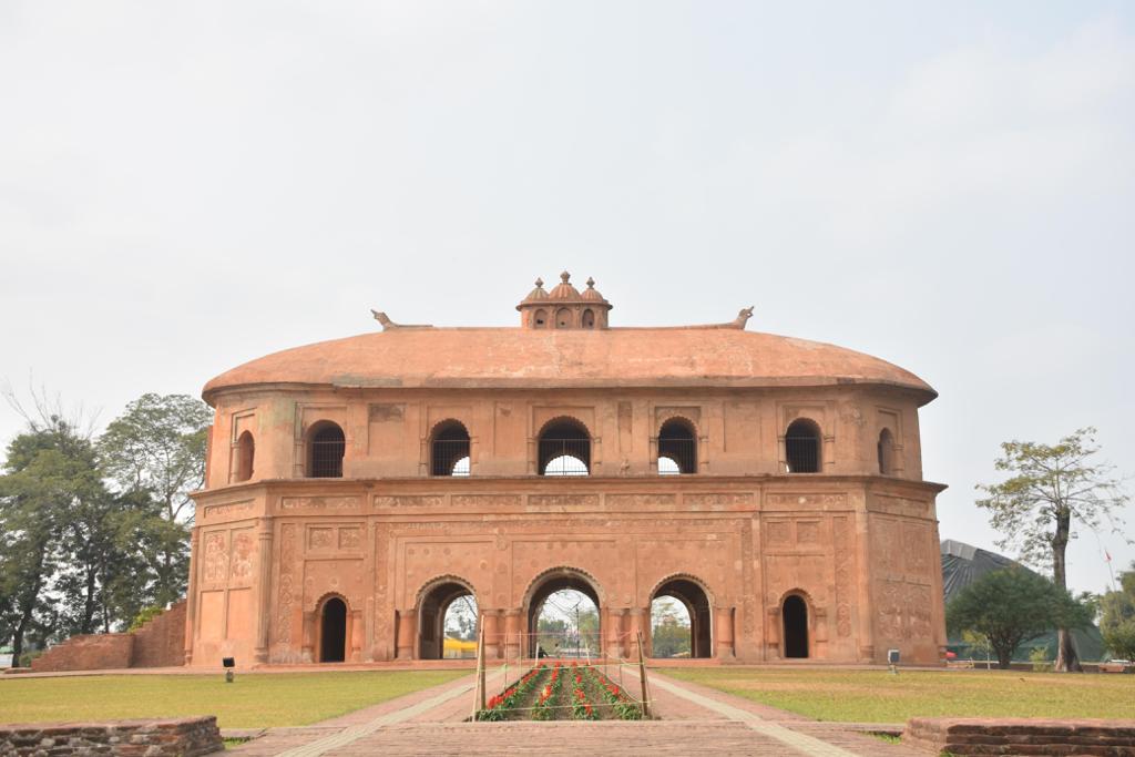 himantabiswa's tweet photo. Constructed 280 years ago, Rang Ghar is not only Asia’s oldest surviving amphitheatre but lies at the heart of Assam’s Sanskriti and Sabhyata

Today, I sought the blessings of our ancestors as we begin beautification works to preserve this living monument for another 1,000 years. https://t.co/hvh3Wsj9dq