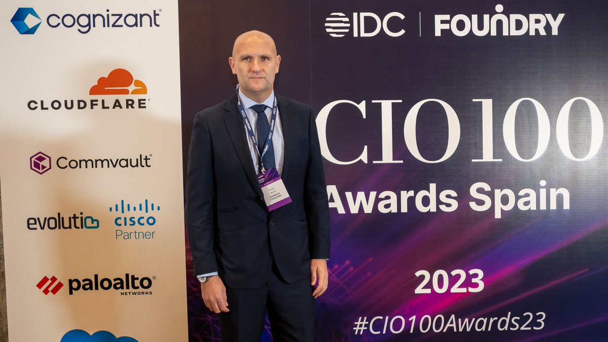 Gersán Murcia, CISO de <a href="/Canaragua/">Canaragua</a>, nos explicó en los #CIO100Awards23 cómo la implementación de telecontroles, la creación de un #datacenter exclusivo del sector agua y las decisiones basadas en datos han optimizado el uso del recurso hídrico en Canarias. bit.ly/49cbRSy