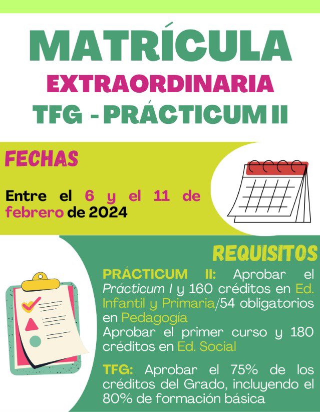 Delegación Estudiantes Facultad Educación tweet media