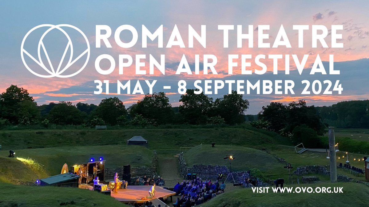 OVOtheatre's tweet photo. OVO PRESENTS THE ROMAN THEATRE OPEN AIR FESTIVAL 2024
We're so excited to share with you our 2024 summer open air festival line-up at The Roman Theatre of St. Albans. Featuring co-productions with @PITLOCHRYft @weknuckledown &amp; @MIBeautifulTC 
More details: https://t.co/hILnchBNDj https://t.co/AjGW6CdTvT
