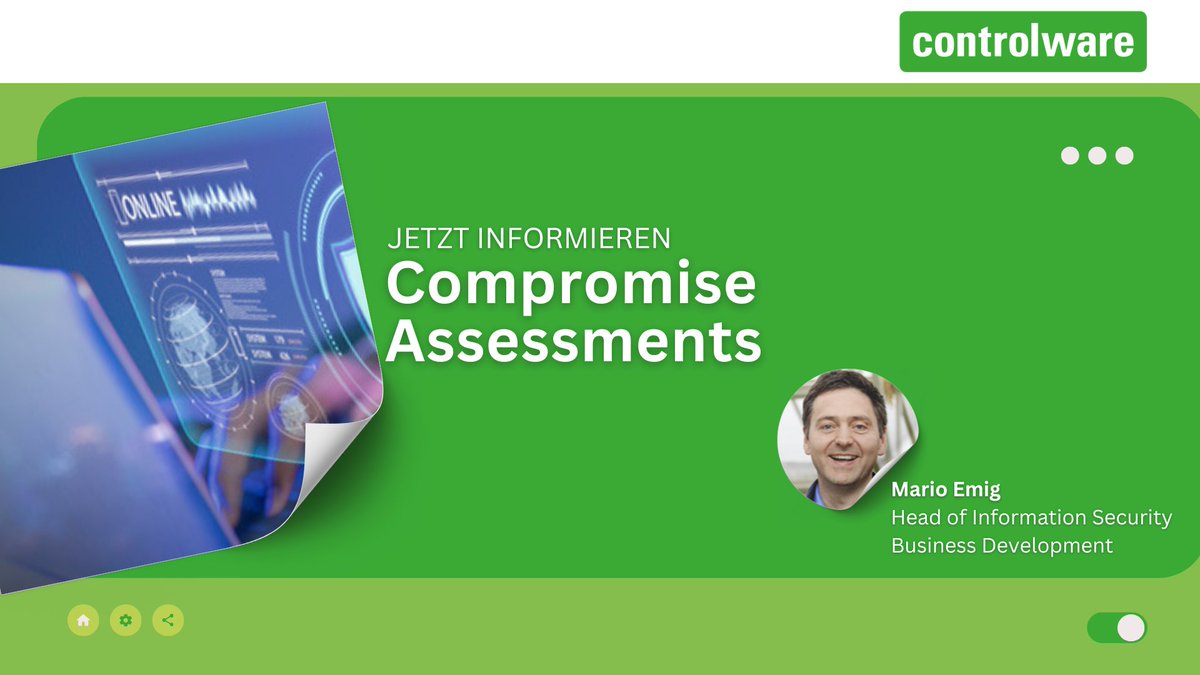 ControlwareDE's tweet image. #CompromiseAssessment: 

Damit Sie die Kontrolle über Ihr Business behalten! 

Decken Sie in Ihrem Netzwerk Sicherheitslücken, Malware und Anzeichen für unbefugten Zugriff auf!

➡️ controlware.de/compromise-ass…