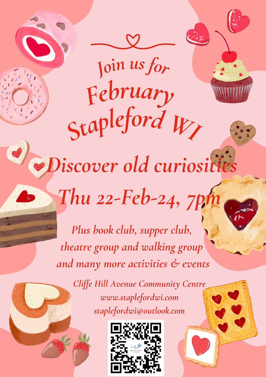 Happy #February everyone. Come & see what’s going on @StaplefordWI this month 💕🌹@NottsFedWI