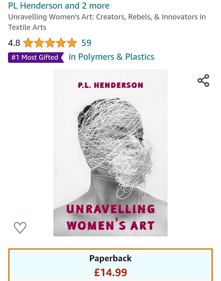 womensart1's tweet photo. ALSO....
The 1st WomensArt1 book, on textile arts is still promoted by Amazon at a SALE price!
right now...! #bestseller #mostgifted
a bargain! https://t.co/faBOoxDugJ https://t.co/AwzK995vrk