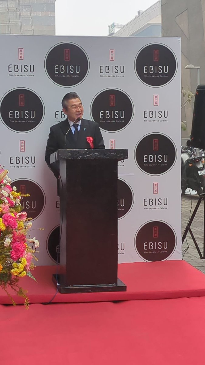 JapanAmbIndia's tweet image. Congratulations on the opening of the second "EBISU" restaurant in Saket ! Among delicious dishes, you can now enjoy authentic Sushi with Japanese seafood 🍣 at new sushi counter!!

Please see my congratulatory remarks 🍜🍣
in.emb-japan.go.jp/files/10061506…

#EBISU
