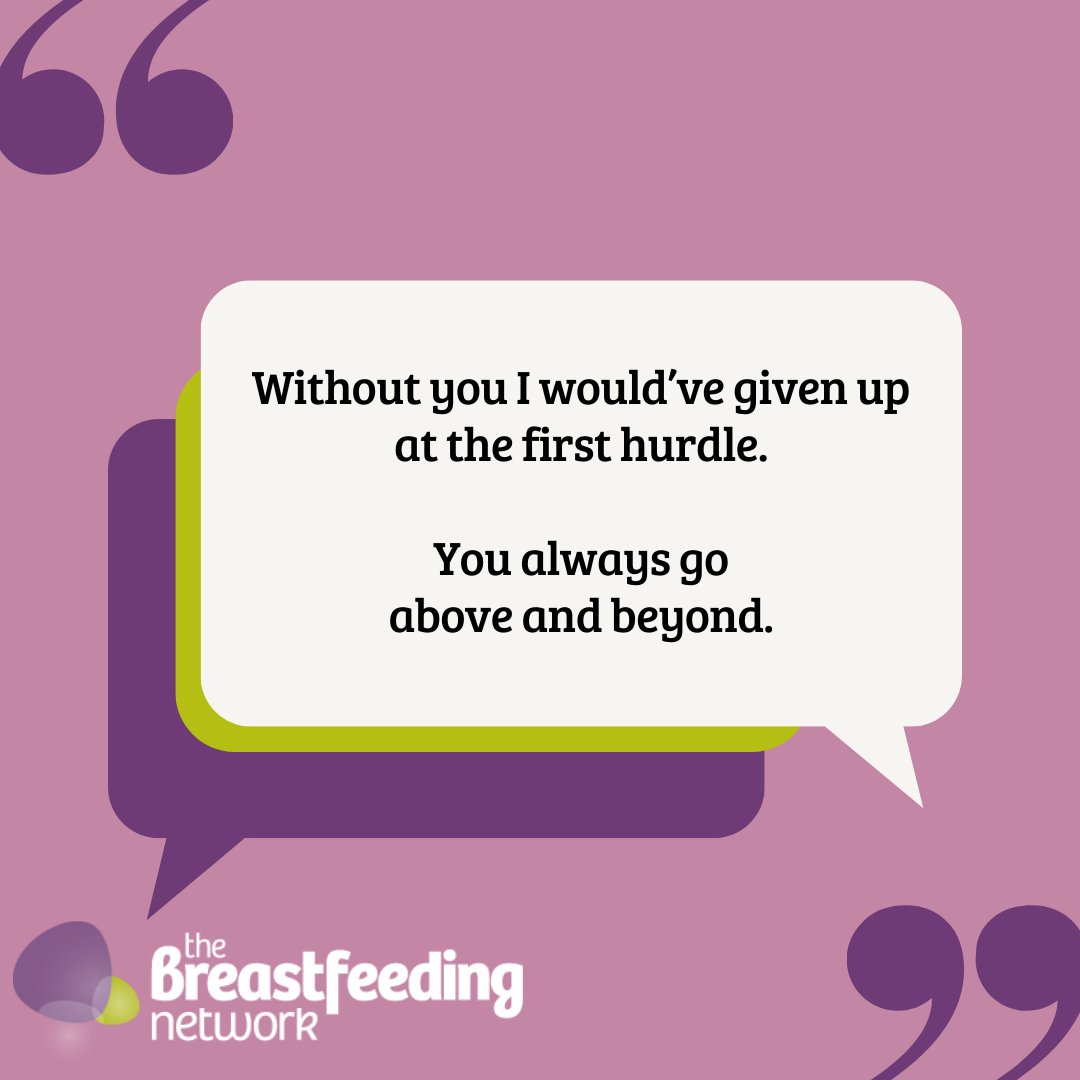 Have you been supported by one of our staff or volunteers? Is there a service or group that has really helped you on you breastfeeding journey?

We always appreciate your feedback 💜

#FeedbackFriday