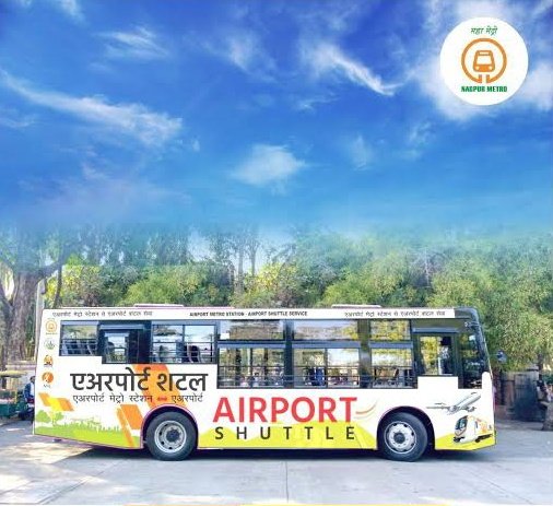 Nagpur_Vidarbha's tweet image. #Nagpur #ShuttleBus 

A Shuttle Bus service will start from February 2 between the airport and Airport Metro station.A joint venture of Maha Metro, Nagpur Municipal Corporation and Mihan India Ltd,the shuttle will bridge the 1KM distance between the metro station and airport.