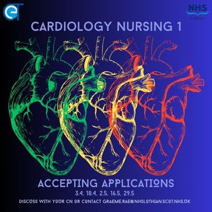 Applications are now open for the next cohort of Cardiology Nursing 1!