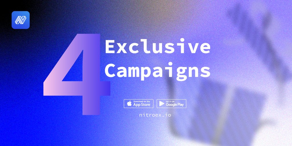 🚀 NitroEx February Events! 

🌟 Follow us for exciting opportunities: Referral Campaign, Volume Rewards, New User Gifts, and a Twitter giveaway! Stay tuned for announcements. 🗓️

For more details: nitroex.io/blogs/-nitroex…

 #NitroEx #FebruaryEvents #CryptoRewards