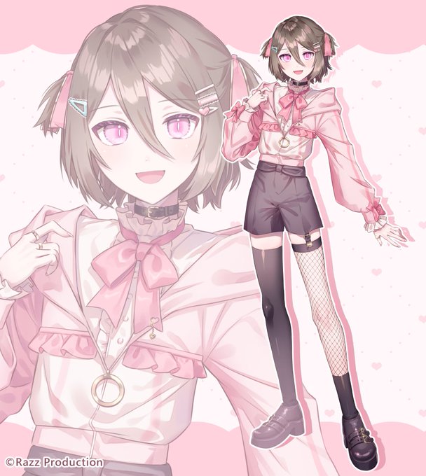 「full body pink eyes」 illustration images(Latest)｜21pages