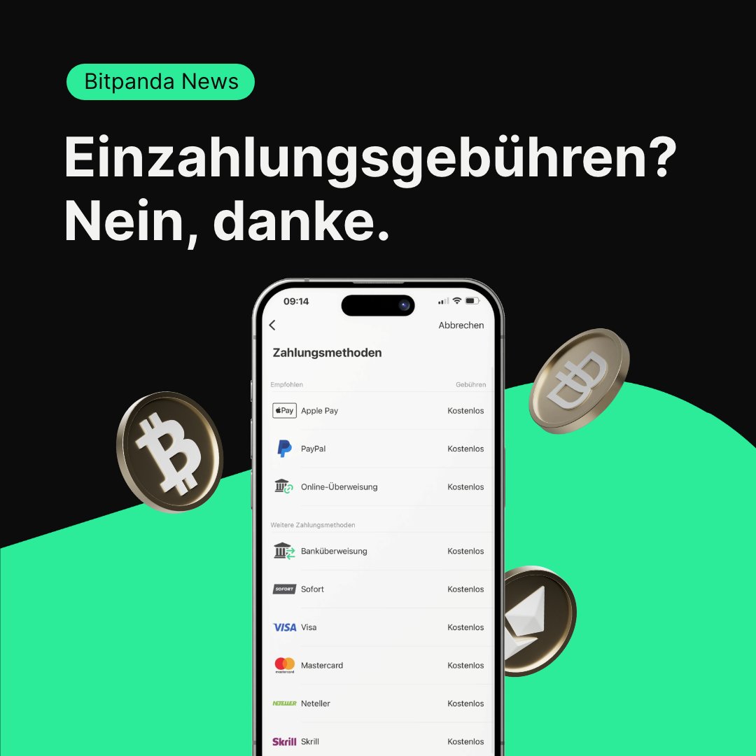 Bitpanda's tweet photo. Was haben Einzahlungsgebühren und dein Neujahrsvorsatz gemeinsam?

Mit Ende Januar sind sie beide Geschichte. https://t.co/TfD678sfTD