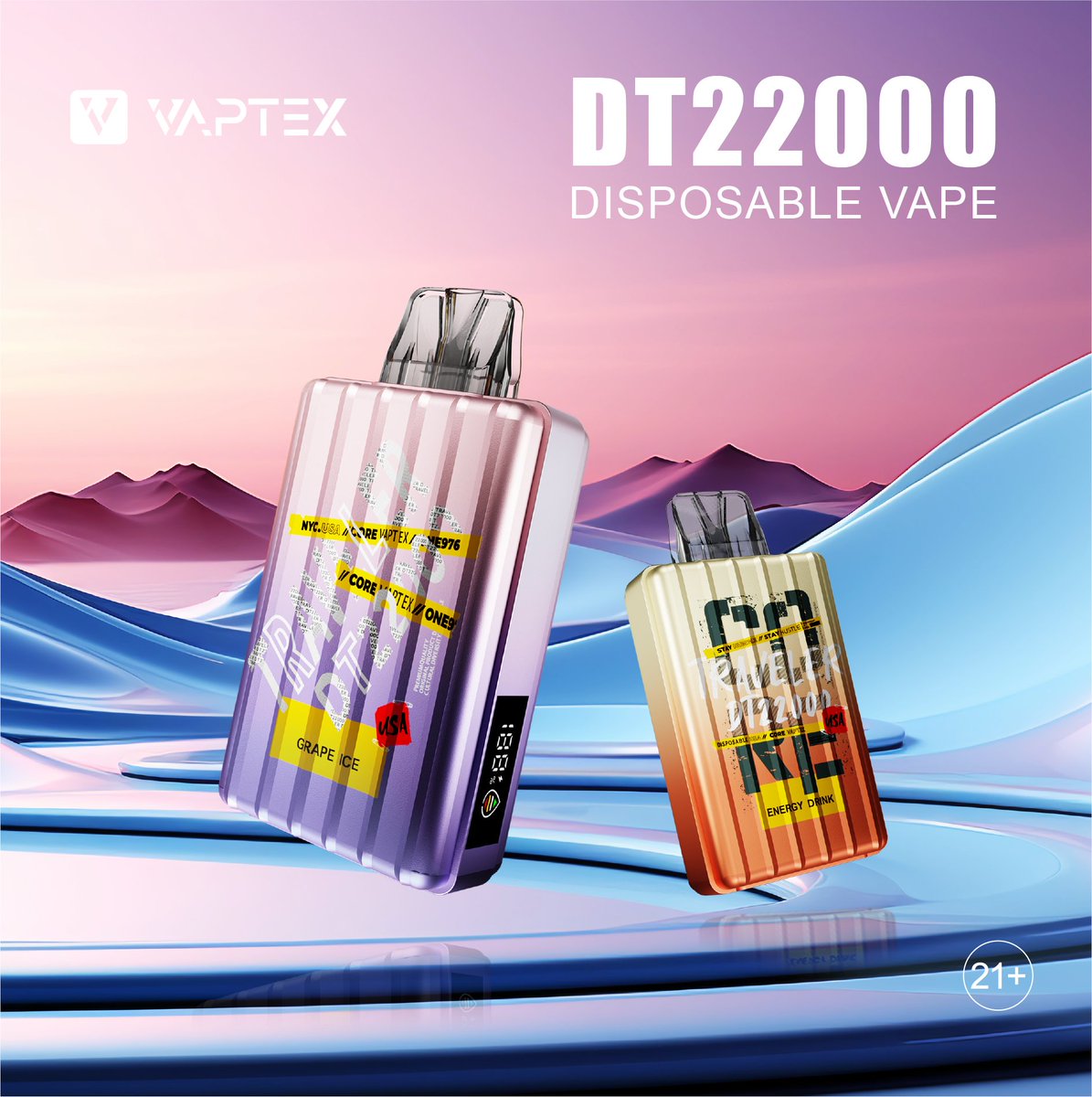 Andy_bmorvape's tweet photo. 🔥Vaptex DT22000 disposable vape provides you with a fantastic vaping experience that you have never vaped 💨 

Product Features:
Puffs: Up to 22000
E-liquid Capacity: 25ml
Battery Capacity: 650mAh
Salt Nicotine: 5%
Mesh Coil: 0.8 ohm
Dual Mesh Coil
Type C Charging

#vaptex https://t.co/ORYSXYlNQ8