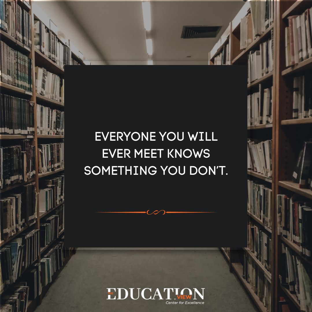 educationview_'s tweet image. Discover the wealth of knowledge in every encounter. 🌍💡
.
.
.
.
.
.
#LearnFromOthers #WisdomSharing #KnowledgeExchange #ContinuousLearning #OpenMinds #ExpandYourHorizons