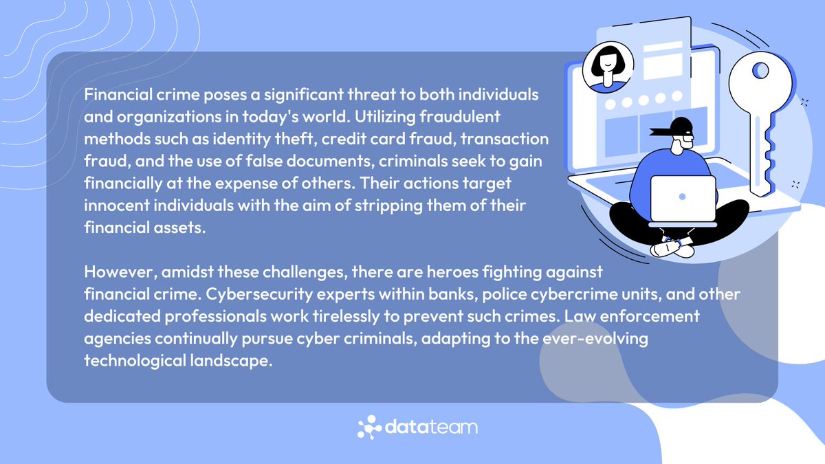 DatactiveTech's tweet photo. ⚡Together Against Financial Crimes
Through collaboration and concerted efforts, we can emerge victorious in the battle against financial crime.
For further information, please don't hesitate to contact us with any inquiries.
➡️ https://t.co/WwHRX3Oi6s💻💬
#FinancialCrimes https://t.co/Smnfi9avsc