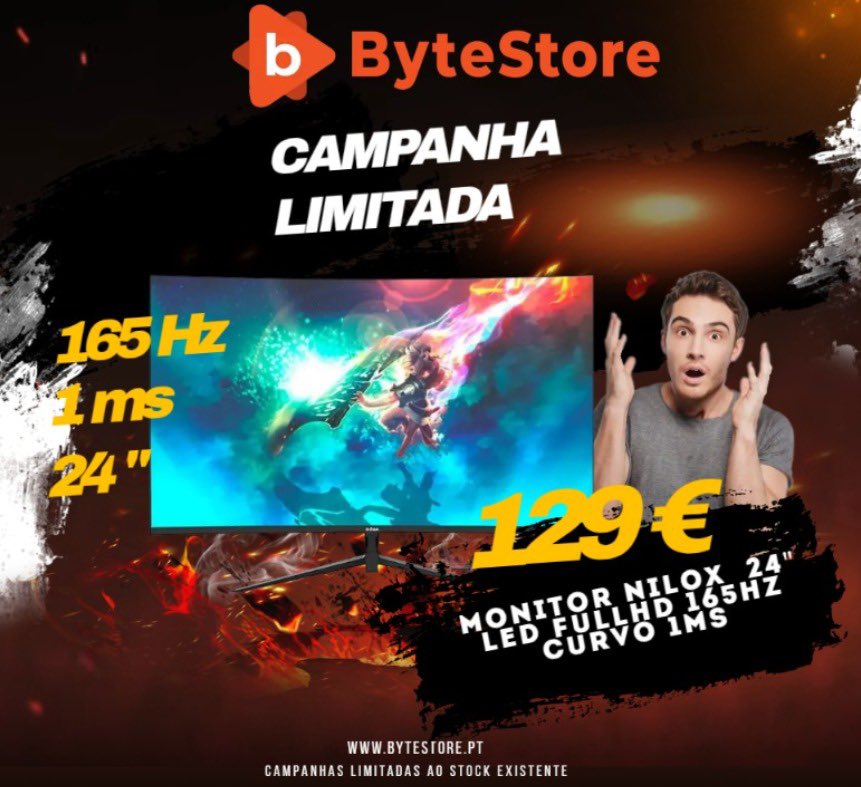 🔥Monitor Gaming🔥 24'' LED FHD 165HZ, não percas esta oportunidade!

shorturl.at/oFMPW