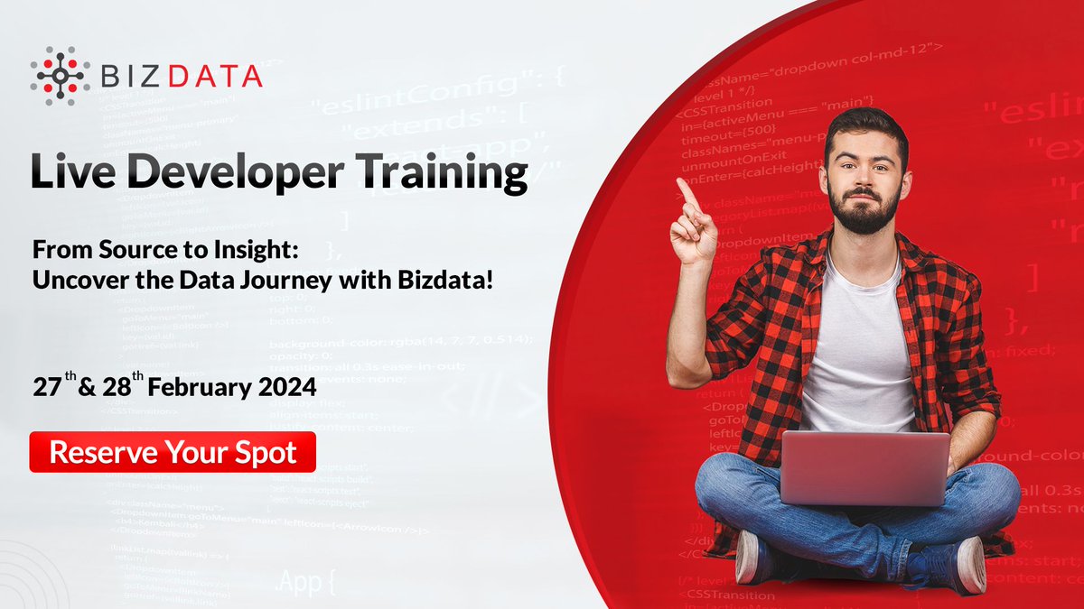 bizdatainc's tweet image. Get enrolled in our upcoming Live Developer Training with free certification and become skilled in latest and in demand technologies.
📅 Feb 27-28 | ⏰ 7:30 AM CT | 🕒 3 Hrs/Day
Register now: buff.ly/42kT2KS 

#DeveloperTraining #FreeTechEducation #SQLMastery #Data