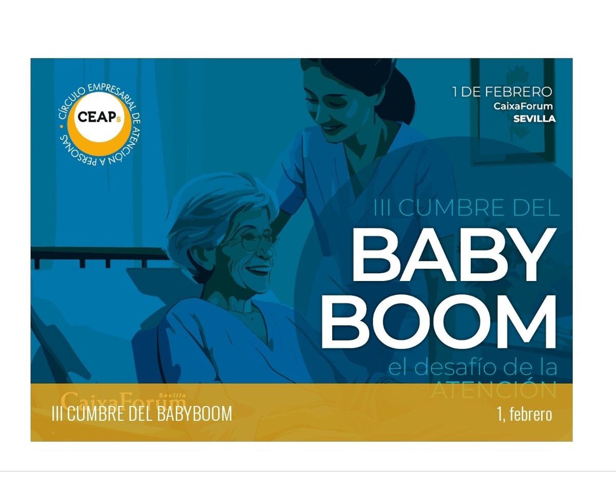 Hoy Consejo Español para la Defensa de la Discapacidad y la Dependencia en Andalucía  presente el #babyboom...
Porque los #MayoresAndaluces nos importan