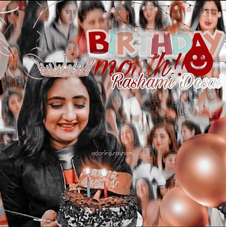 Happy Birthday Month Rashami ♥️✨ <a href="/TheRashamiDesai/">Rashami Desai</a> 

God bless you Cutie 🥰
Hoping All your wishes Comes True 
And as we know this year belongs to #RashamiDesai and her #Rashamians 🥳❤️🧿

HBD MONTH RASHAMI 🫂