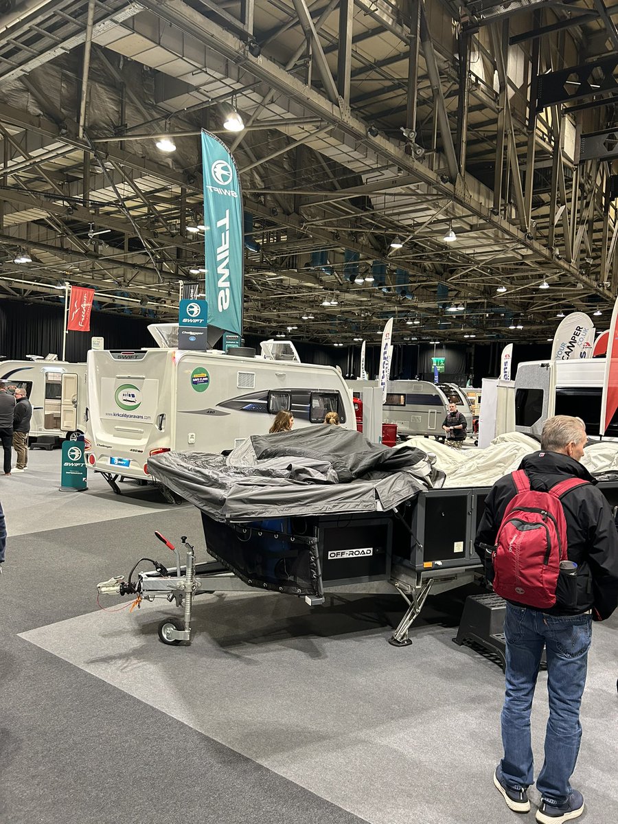 It’s #caravan crazy <a href="/caravanshowsec/">Scottish Motorhome, Caravan and Holiday Home Show</a> today. Here representing @BHHPA and checking out new innovations in the sector. Come visit!