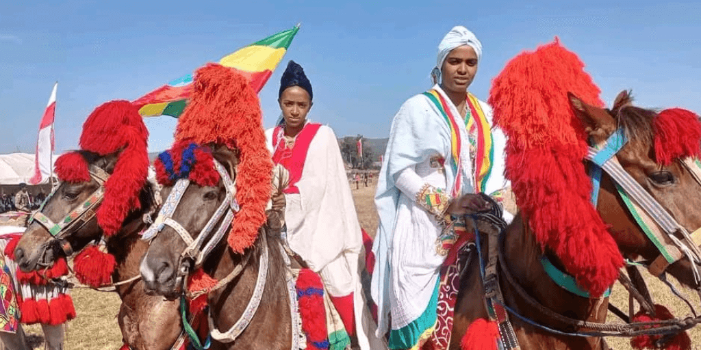 addisstandard's tweet photo. Art & Culture: #Injibara hosting 84th #Agew Equestrian Festival (In pictures)
See more pictures here: https://t.co/ZTcCjVFXEt
The annual colorful celebration marking the foundation of Agew Equestrian Association is underway in #Awi Zone, #Injibara city, in #Amhara regional state.
This year the Agew Equestrian Association is celebrating the 84th year under the motto “Patriotism of peace for brotherhood”.