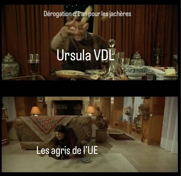 Une image pour résumer la situation…
<a href="/MFesneau/">Marc Fesneau</a> <a href="/BruCardot/">Bruno 😅Salut Salut</a> <a href="/GuyotVincent02/">GUYOT Vincent</a> <a href="/Agri_Gouv/">Ministère Agriculture et Souveraineté alimentaire</a> <a href="/emma_ducros/">Emmanuelle Ducros</a> <a href="/EmmanuelMacron/">Emmanuel Macron</a> <a href="/rousseautrocy/">Arnaud Rousseau</a> 
#onmarchesurlatete