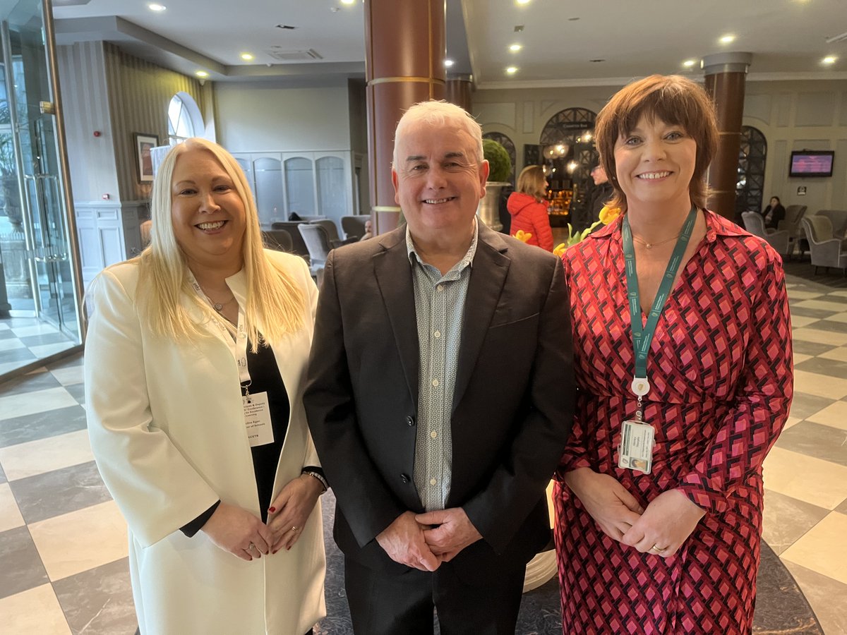 Good morning from Director of Schools at <a href="/KCETB/">Kilkenny and Carlow ETB (KCETB)</a> <a href="/PaulineEgan15/">Pauline Egan</a>, Professor Tim O'Brien <a href="/Doctob/">Prof Tim O'Brien</a> and <a href="/Education_Ire/">Department of Education and Youth</a> Shirley Murphy who will speak at day 1 of the Principals &amp; Deputy Principals Conference. 

#ETBsLeading4Excellence24