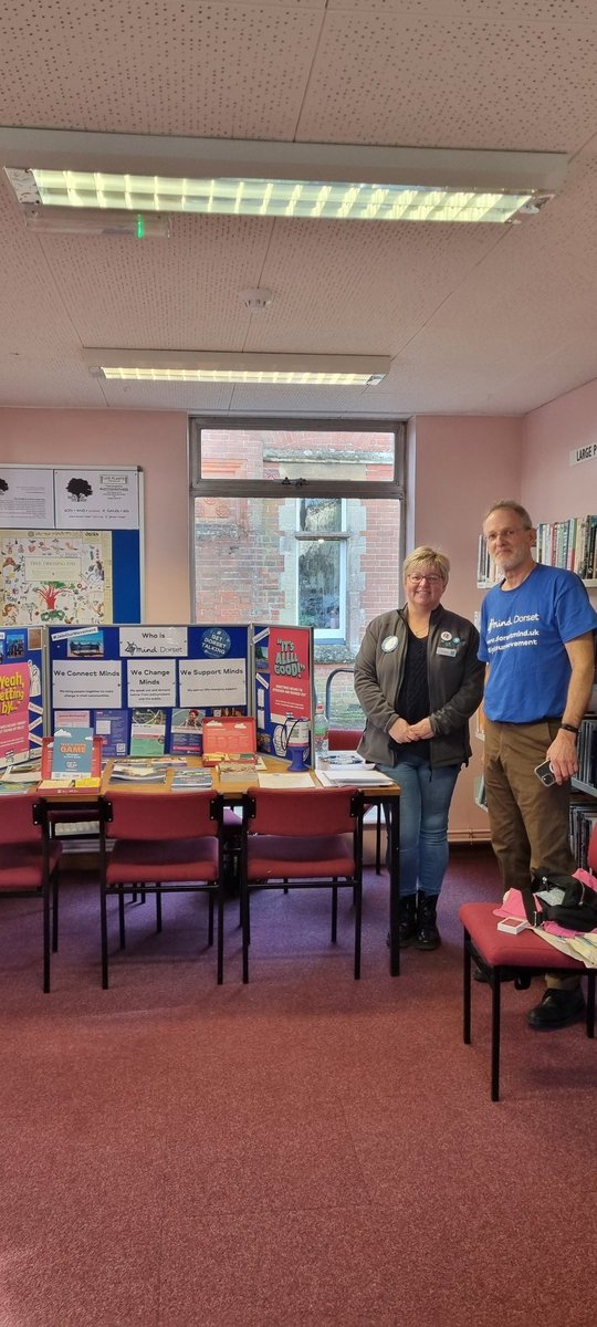 Lovely spending time with Nick and Emma from <a href="/MindCharity/">Mind</a> for #TimeToTalk day at Shaftsbury Library 
#community #ItsWhatWeDo
<a href="/CoopSueG/">Sue Green</a> <a href="/coopuk/">Co-op</a>