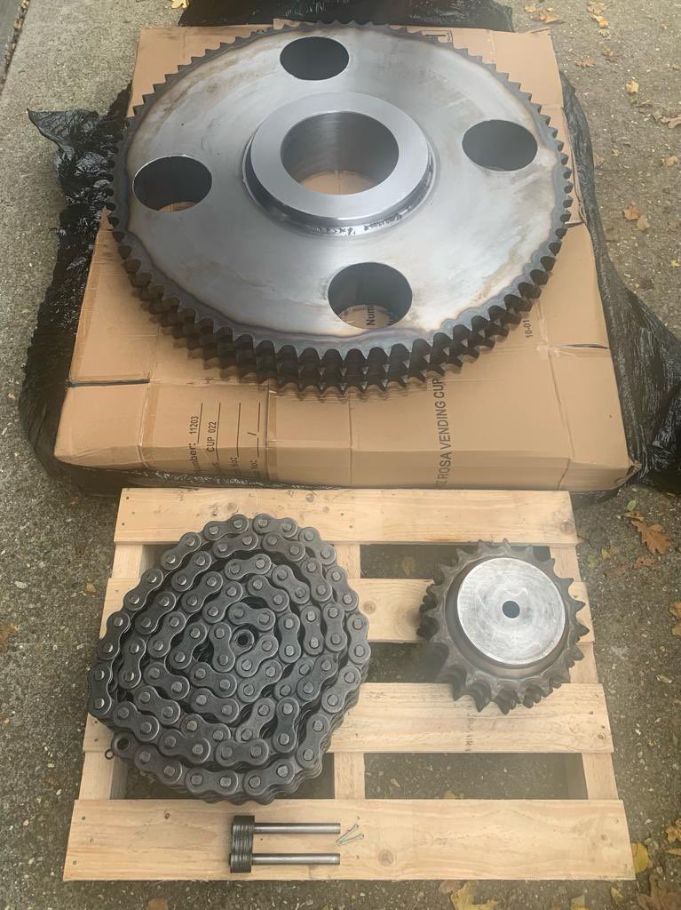 Below is a repeat order of 24B-3 19T and 74T flame hardened sprockets. Also pleased with repeat orders as it means our customers are happy and we are doing something right!