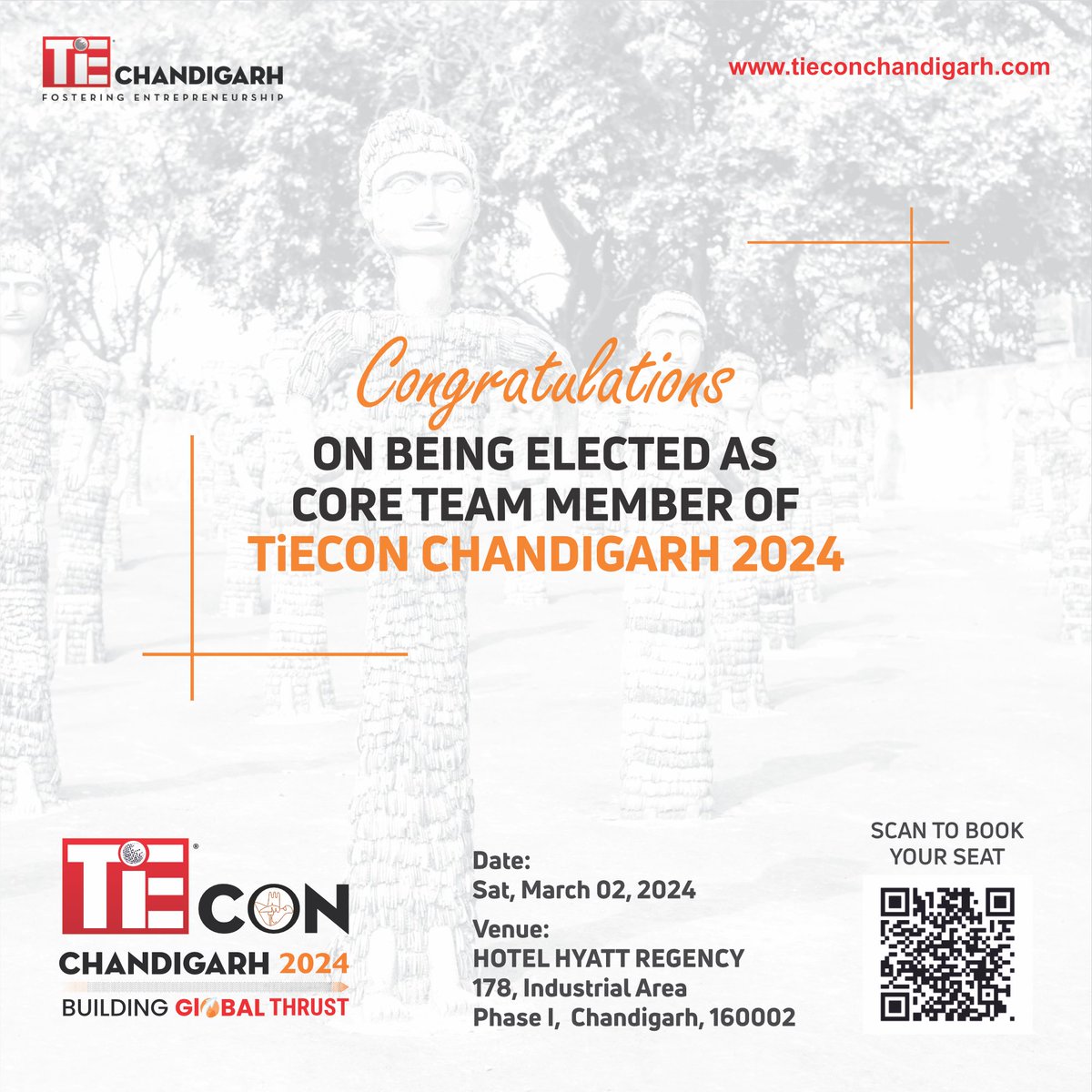 TiEChandigarhs's tweet photo. We are proud to announce the dedicated individuals elected as core team members for TiECON Chandigarh 2024.
📅 Date: Sat., Mar 02, 2024 
📷 Venue: Hotel Hyatt Regency, Chd 
📷https://t.co/6RcllQvmBE #tieconchd #TiECON2024 #TiEChandigarh https://t.co/V0gVYcB3Yp