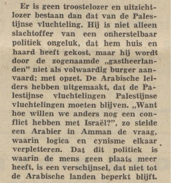 Repelsteeltje21's tweet photo. Ooit wist Nederland heel goed dat het Palestijnse vluchtelingenprobleem gecreëerd is als wapen tegen #Israël
Al deze krantenknipsels👇 (2X Volkskrant, 1X Eindhovens, 1X Limburgs) zijn van VOOR 1967.
Zie vooral de 4e over de indoctrinatie met #Jodenhaat door #UNRWA, toen al.
>> https://t.co/vYUemjVZVa