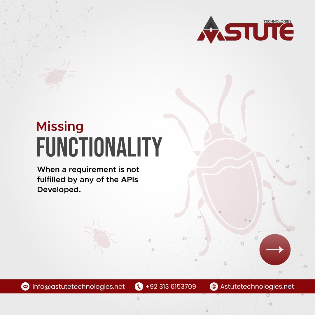 AstuteTech3's tweet image. API testing reveals a spectrum of bugs, from duplicate functionalities and missing features to compatibility issues across platforms
#APITesting #BugDetection #DuplicateFunctionality #MissingFeatures #SoftwareTesting #QualityAssurance #AstuteFamily #AstuteTechnologies #AstuteTech