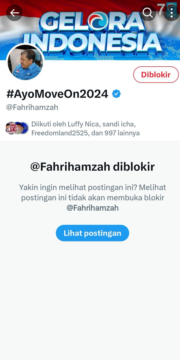 Biar tidak melintas diberandaku aku blok ae,ada yg mau ikut?