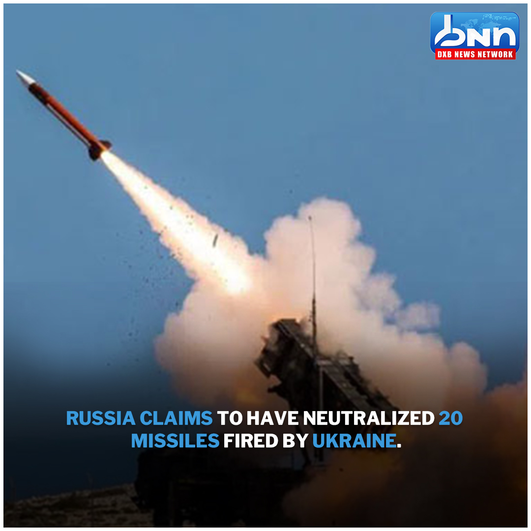Russia asserts successful interception of 20 Ukrainian-launched missiles 🚀
.
Read Full News: dxbnewsnetwork.com/russia-claims-…
.
#RussiaUkraineConflict #MissileDefense #BlackSeaSecurity #CrimeaTensions #Sevastopol #dxbnewsnetwork #breakingnews #headlines #trendingnews #dxbnews #dxbdnn