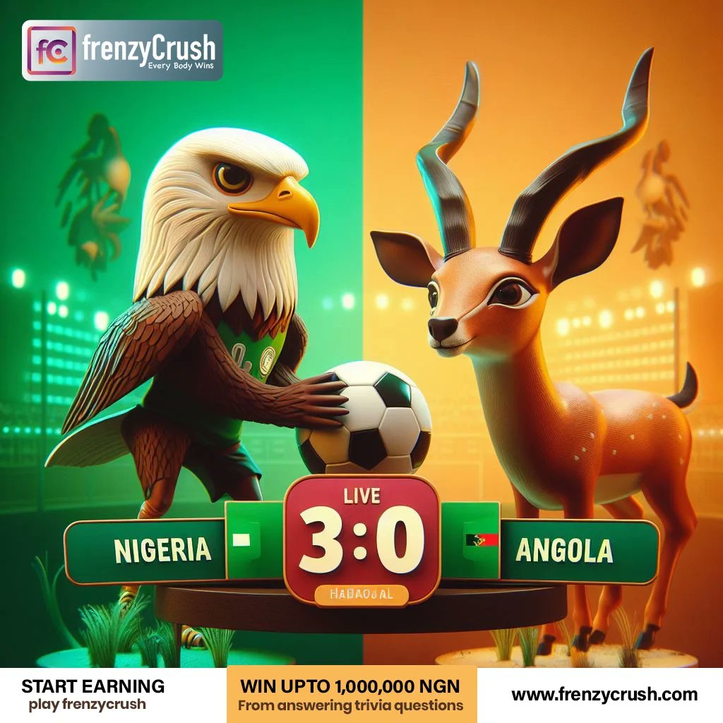 Every song you've heard, every fact you've learned

it's time they paid off! Step into Frenzy Crush and make your knowledge count. #SuperEagles 
frenzycrush.com