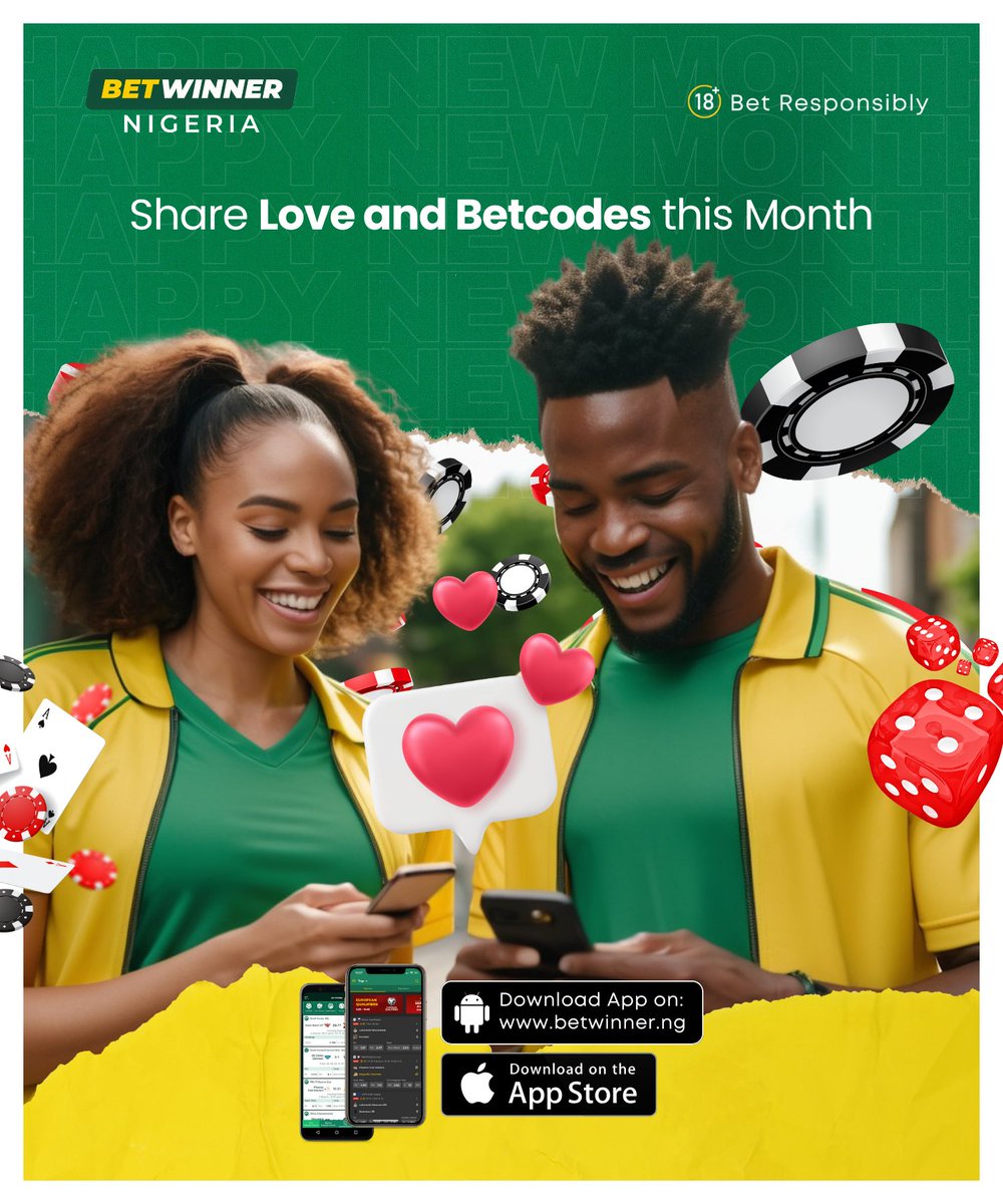 We're in the month of love and sharing winning betcodes is a love language! Happy new month🙂 
#betwinner #newmonth #football #february #love