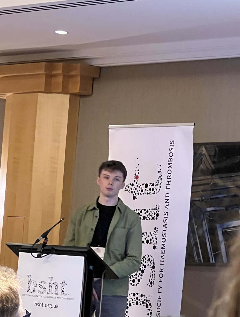 PrestonLab_RCSI's tweet photo. Congrats to PhD students @paulaaklavina, David Noone and Zhongmin Wang for their oral presentations at British Society for Haemostasis and Thrombosis #BSHT24 

@curtisclocklab @IrishCtrVascBio @RCSIPharmBioMol @RCSI_Irl @RCSI_Research https://t.co/YGHuWVvq2E