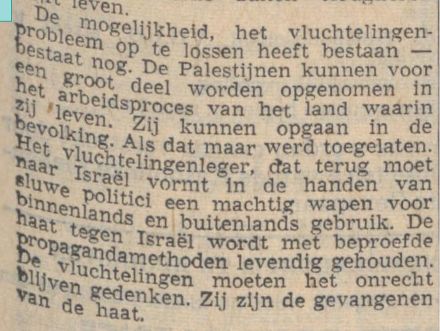 Repelsteeltje21's tweet photo. Ooit wist Nederland heel goed dat het Palestijnse vluchtelingenprobleem gecreëerd is als wapen tegen #Israël
Al deze krantenknipsels👇 (2X Volkskrant, 1X Eindhovens, 1X Limburgs) zijn van VOOR 1967.
Zie vooral de 4e over de indoctrinatie met #Jodenhaat door #UNRWA, toen al.
>> https://t.co/vYUemjVZVa