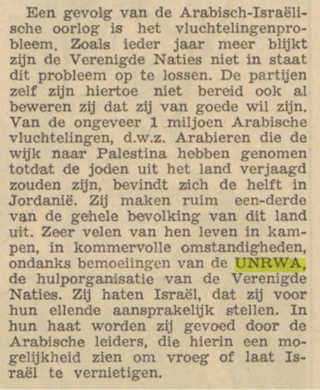 Repelsteeltje21's tweet photo. Ooit wist Nederland heel goed dat het Palestijnse vluchtelingenprobleem gecreëerd is als wapen tegen #Israël
Al deze krantenknipsels👇 (2X Volkskrant, 1X Eindhovens, 1X Limburgs) zijn van VOOR 1967.
Zie vooral de 4e over de indoctrinatie met #Jodenhaat door #UNRWA, toen al.
>> https://t.co/vYUemjVZVa