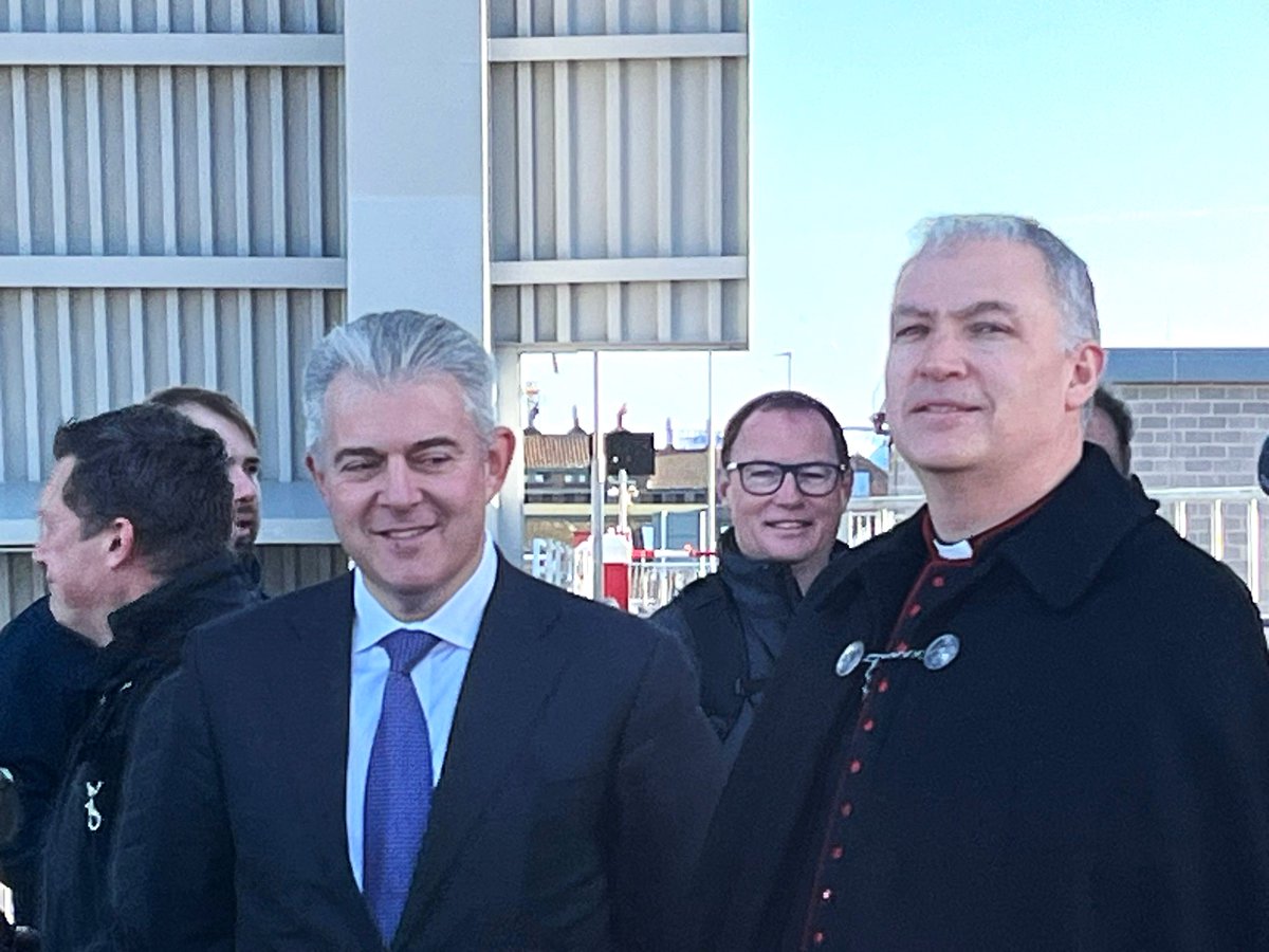 Guests are making their way on to the new Herring Bridge ahead of the official opening at 11am and a blessing by the Rev Canon Simon Ward of Great Yarmouth Minister and plaque unveiling by Sir Brandon Lewis MP. What a lovely day for it!