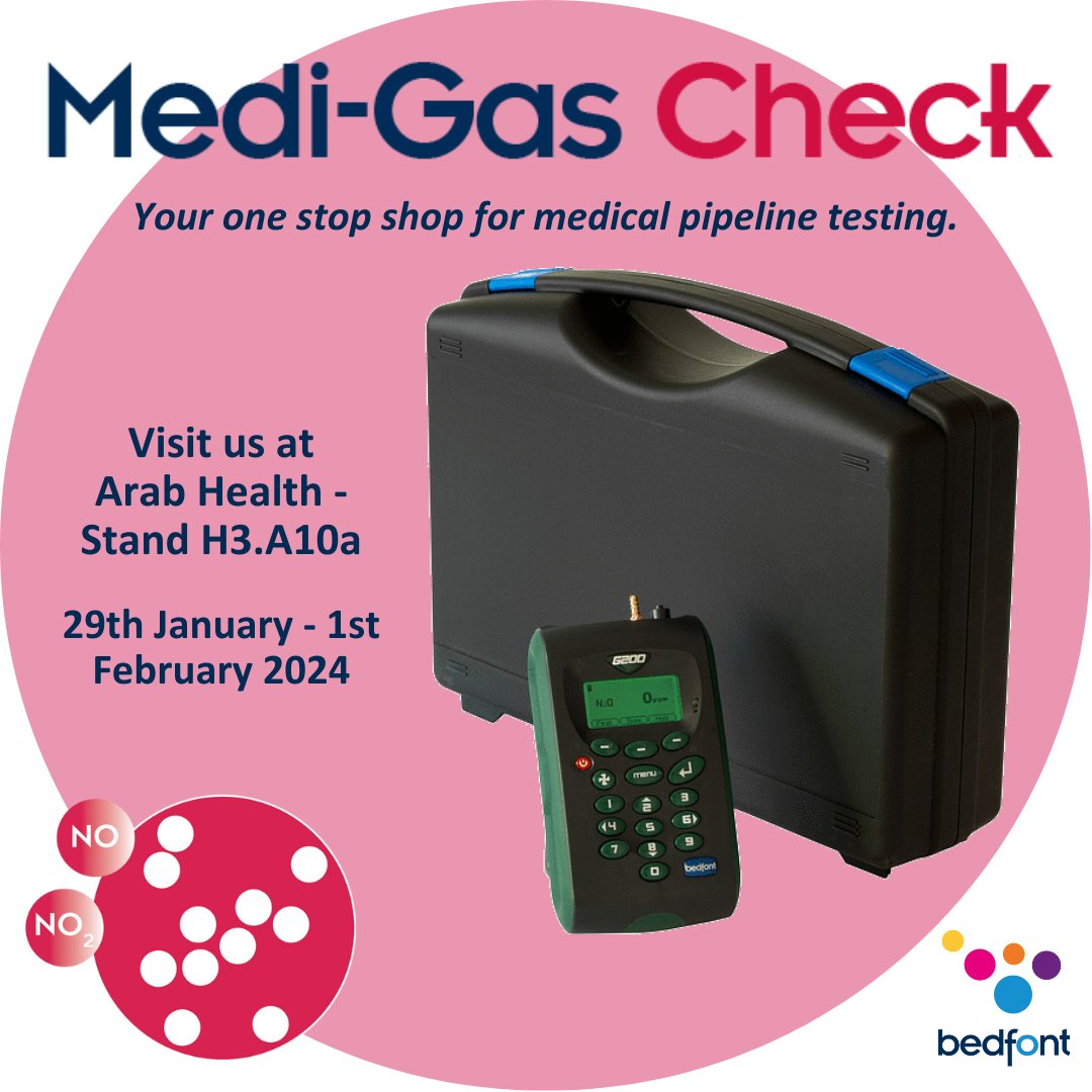 The Medi-Gas Check is a gas detection monitor used to verify the quality and quantity of medical gases administrated to patients. Visit stand H3.A10a at Arab Health 2024 for more information
.
.
#GasTesting # MedicalPipelineTest #MedicalGases #ArabHealth2024 #BedfontScientificLtd