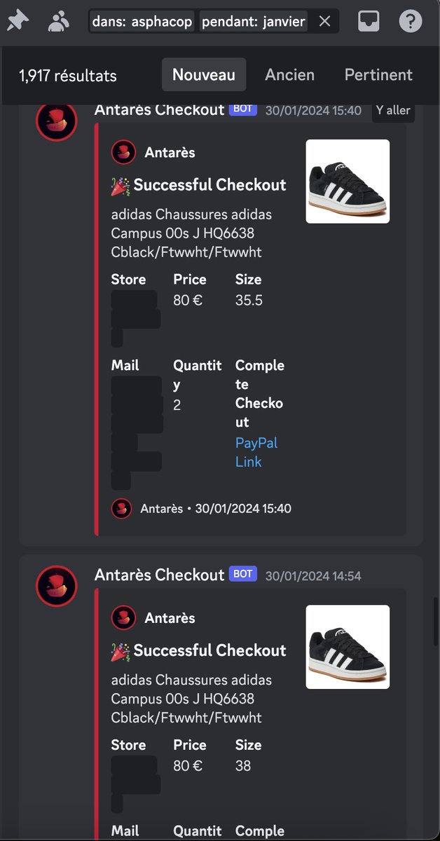 Almost 2k cop and over 1k ship to my bulk aco buyer in January run on all site for every drop/restock on demand and H24 running. If you need bulck ACO hit my dms <a href="/Antares_Bot/">Antarès</a> <a href="/AdonisBots/">AdonisBots</a> <a href="/panaiobot/">PanAIO</a>