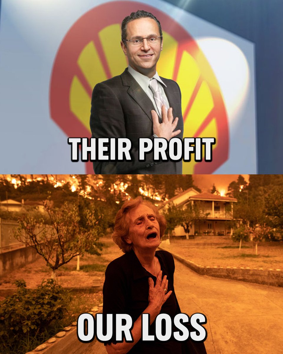 Greenpeace's tweet photo. Shell made €26,2billion in profit in 2023.

It was also the hottest year on record for the planet

Fossil fuels are the biggest contributor to the #climatecrisis

Tell Shell to phase out fossil fuels to make way for a green, safe and more just society👇

#StopDrillingStartPaying https://t.co/elucQXVQ2O