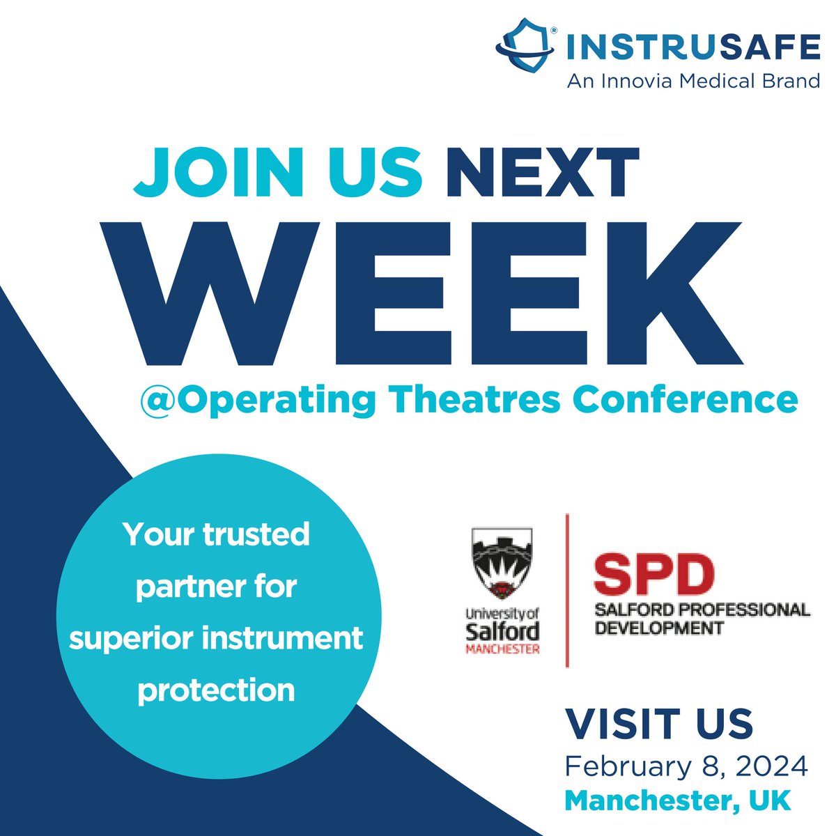 Be sure to visit us NEXT WEEK at the Operating Theatres Conference in Manchester, where we’ll be showcasing all of our innovative sterile processing essentials. We can’t wait to see you there!

#OperatingTheatresConf #sterileprocessing #InstruSafe #InnoviaMedical