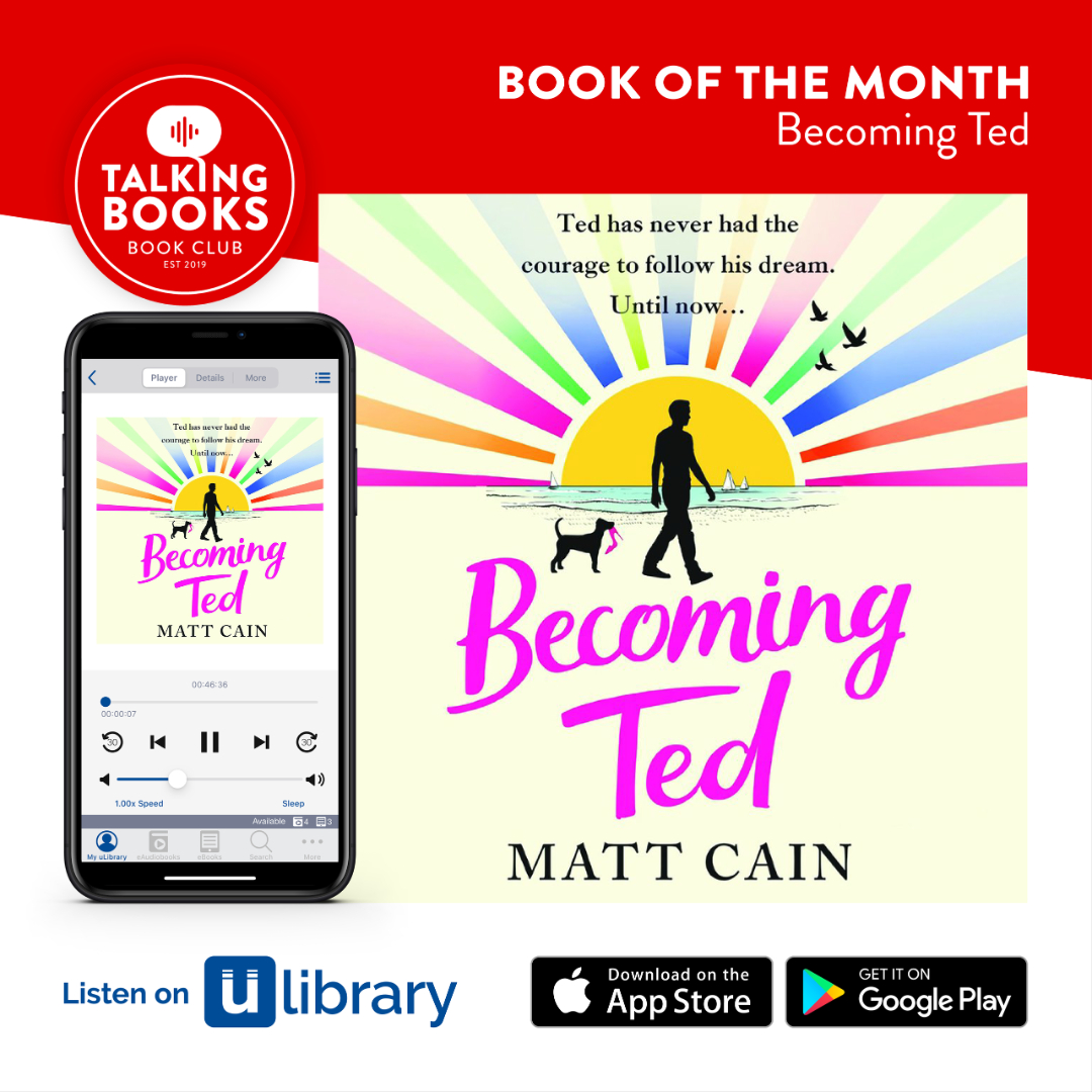 🎧 February Book of the Month 🎧

A new month means a new ##TalkingBooksBookClub pick 🎉

This month, our pick is Matt Cain's Becoming Ted, narrated by Samuel Barnett.

Download our #uLibrary app and join the #Bookchat today!

#uLibraryListens #Audiobook #BecomingTed