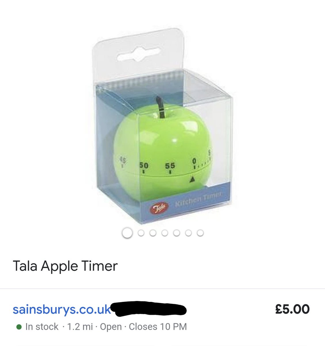 @proustmalone My local supermarket can do me an Apple timer for £5🍏