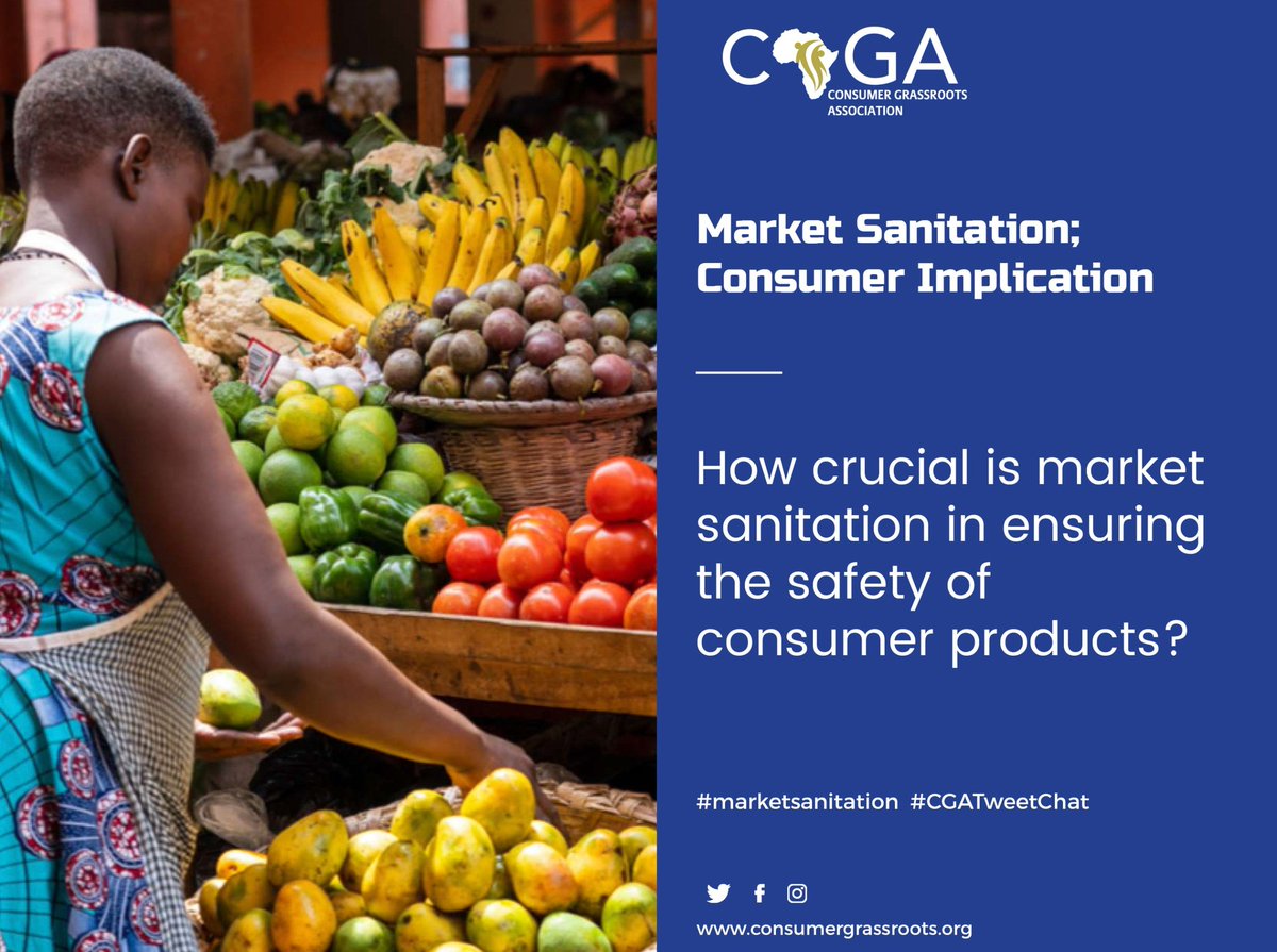 Unpacking the vital significance of #marketsanitation in ensuring the safety of #consumer products, how do information disparities on product prices and the indistinct roles of #marketplayers hinder #consumer well-being? 

Share your nuanced viewpoints using  #CGATweetChat…