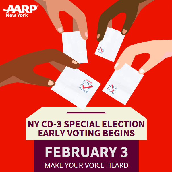 REMINDER! Early voting for New York’s third congressional district’s special election begins February 3 and runs through February 11. To learn about key election dates, information and how to register to vote, visit our New York 2024 Elections blog: 🗳️ spr.ly/6016pgk12 🗳️